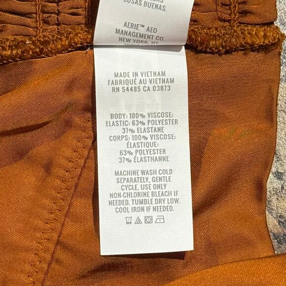 NEW Aerie Crop Top Y2K Cami Boho Minimalist Indie Cottage 90s Neutral Rust XL - Picture 5 of 8